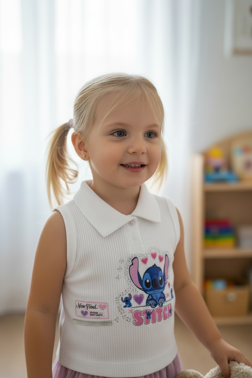 BLUSA DE NIÑA EN RIB