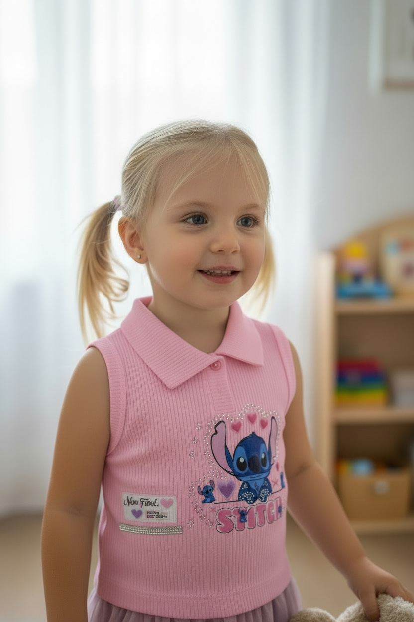 BLUSA DE NIÑA EN RIB