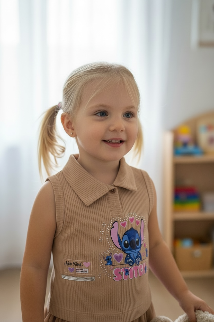 BLUSA DE NIÑA EN RIB