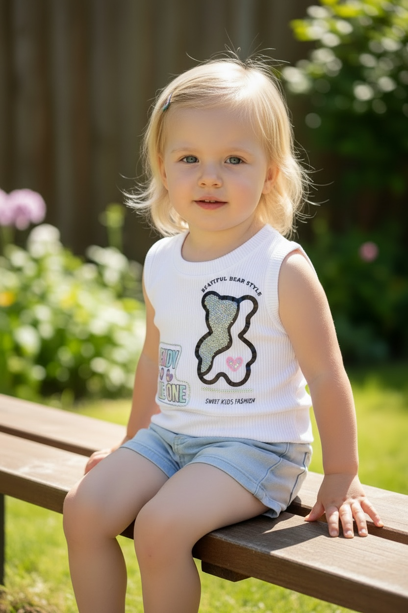 BLUSA DE NIÑA EN RIB