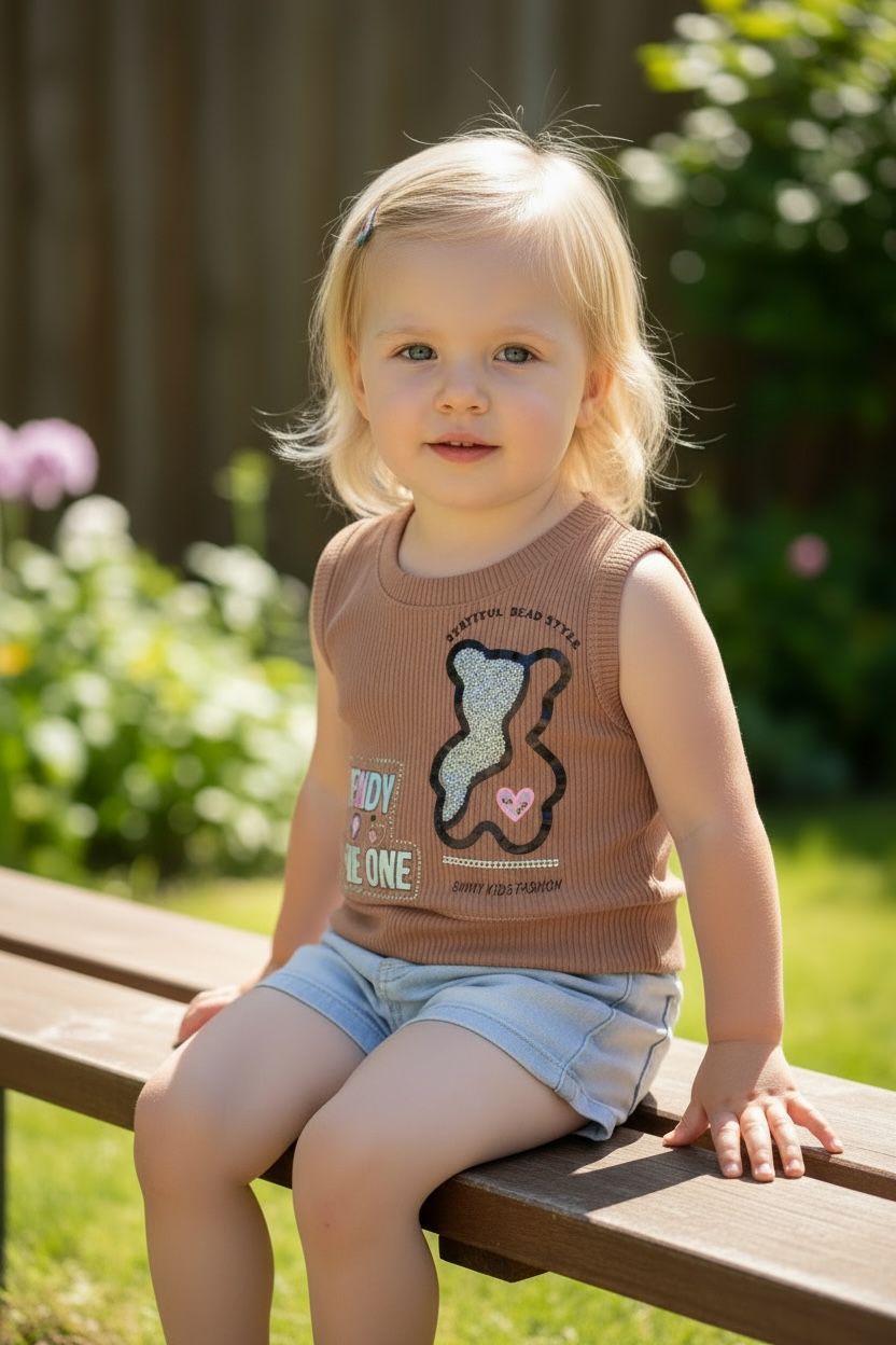 BLUSA DE NIÑA EN RIB