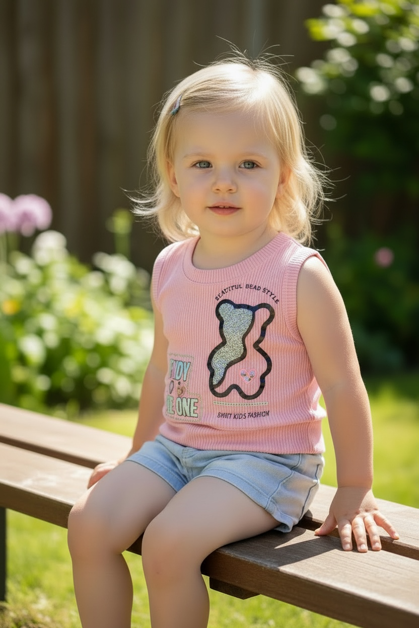 BLUSA DE NIÑA EN RIB