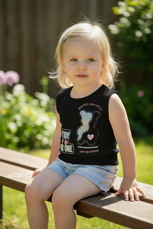 BLUSA DE NIÑA EN RIB